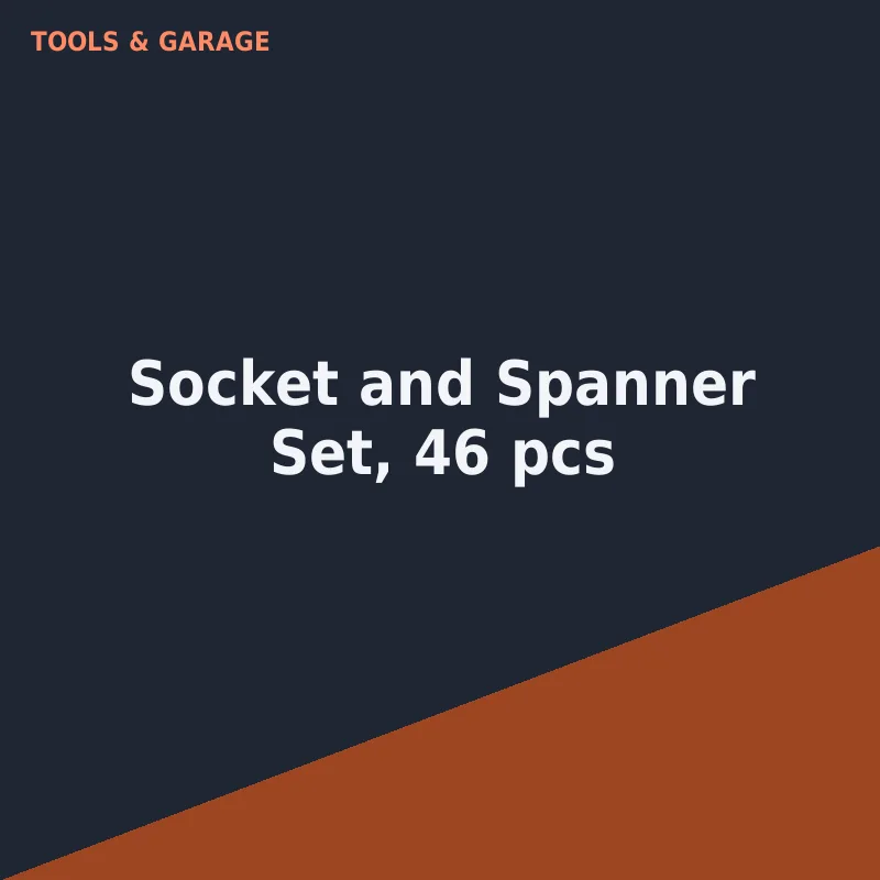 Socket and Spanner Set, 46 pcs